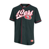 Ultra Game Adult's NFL Official Button Down Baseball Mesh Jersey Shirt
