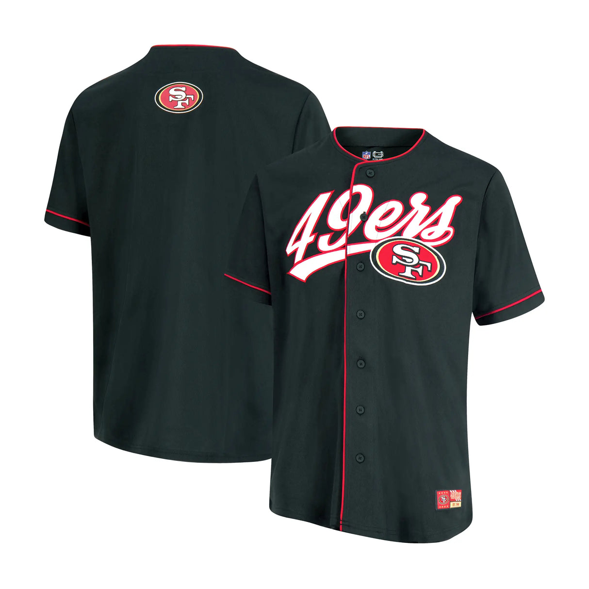 Ultra Game Adult's NFL Official Button Down Baseball Mesh Jersey Shirt