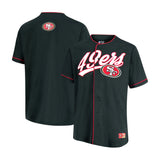 Ultra Game Adult's NFL Official Button Down Baseball Mesh Jersey Shirt