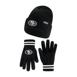 Ultra Game Adults NFL Official Super Soft Marled Winter Beanie Knit Hat With Warm Touch Screen Gloves