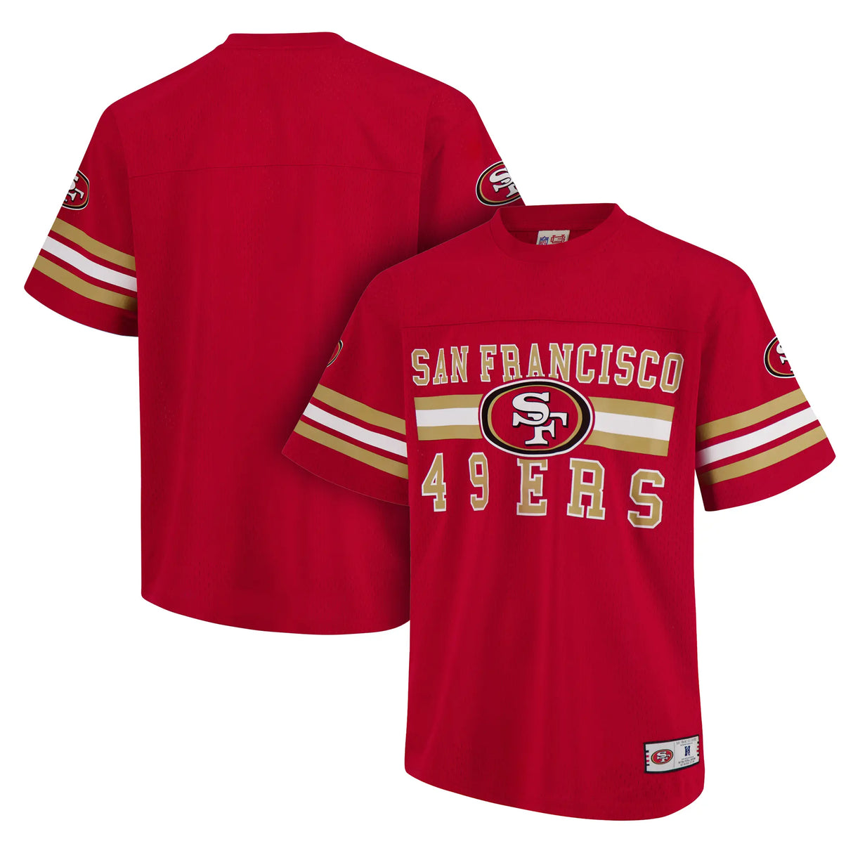 Ultra Game Adults NFL Official Soft Mesh Vintage Beast Mode Jersey T-Shirt | San Francisco 49ers