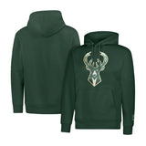 Ultra Game Adults NBA Official Court Classic Hoodie Sweatshirt - Supremely Soft | Milwaukee Bucks