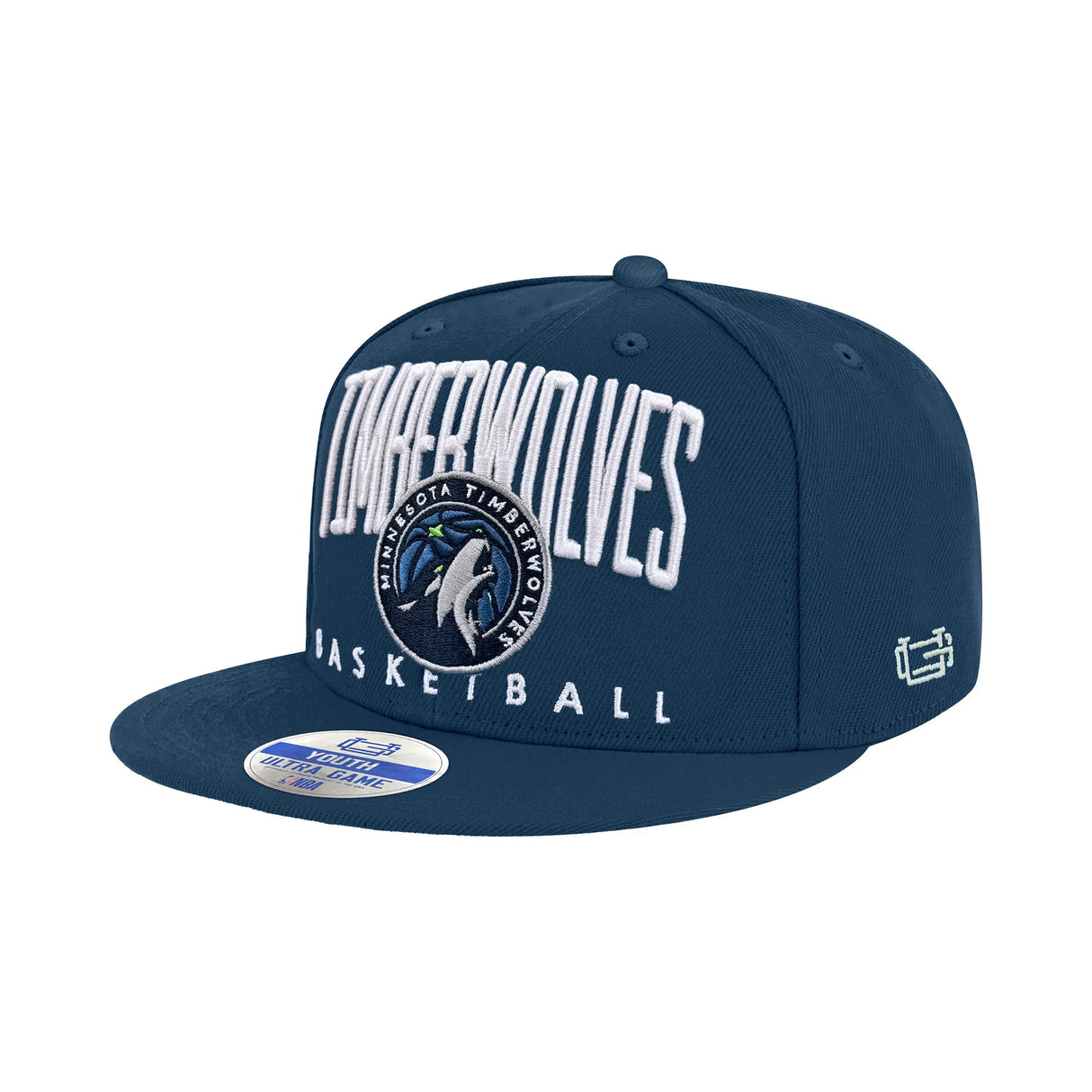 Ultra Game Youth NBA Official 8-20 Teamster Ultimate Baseball Cap Hat | Minnesota Timberwolves