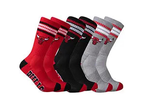 ultra game boys nba official assorted color athletic cushioned team crew socks 3 pack feature 1