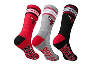 ultra game boys nba official assorted color athletic cushioned team crew socks 3 pack feature 2