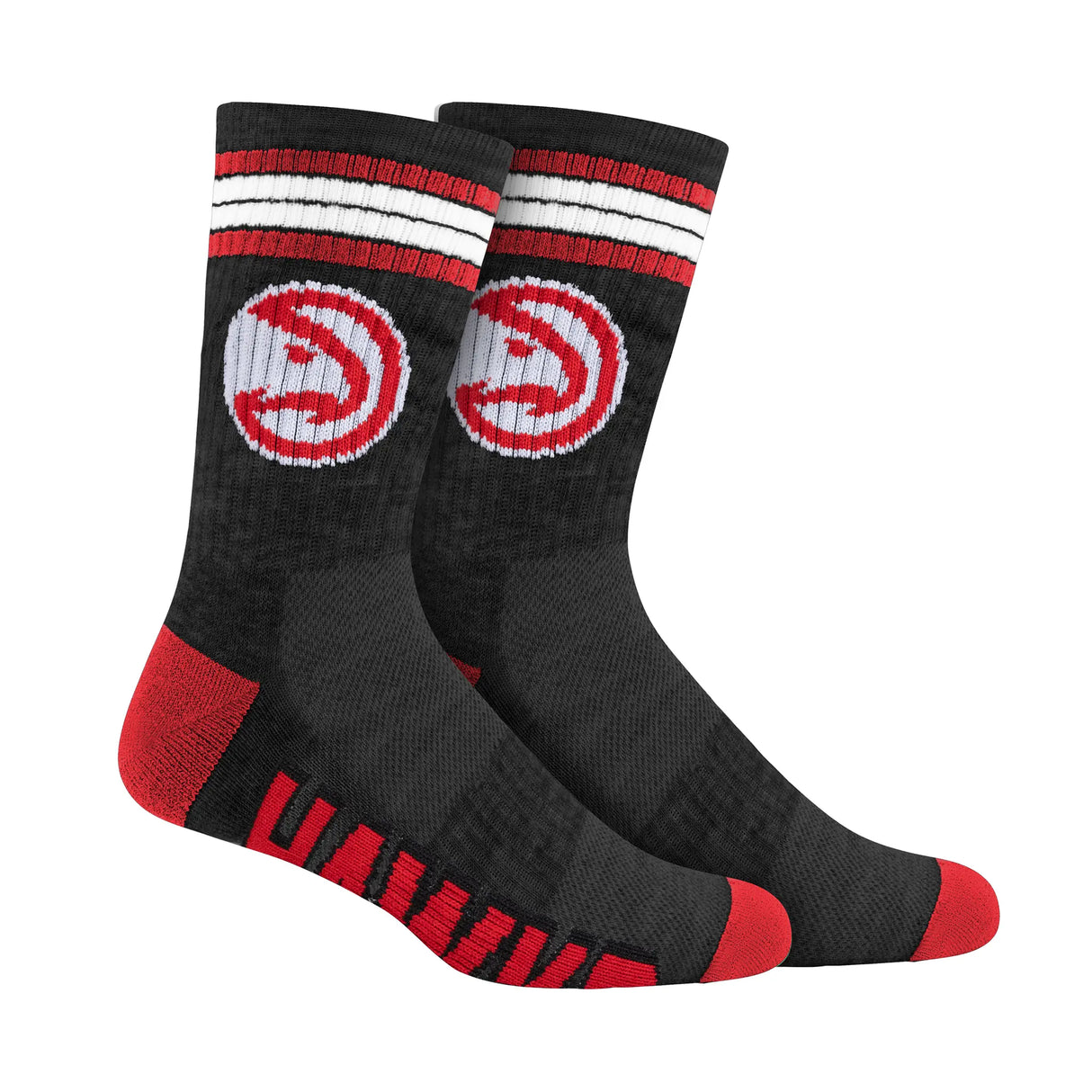 Ultra Game Boys NBA Official Athletic Cushioned Team Crew Socks - 3 Pack | Atlanta Hawks