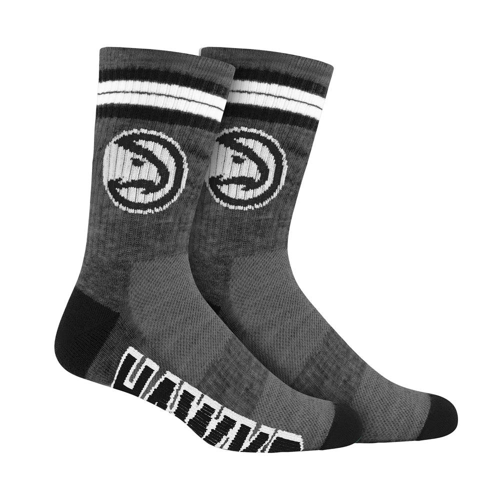 Ultra Game Boys NBA Official Athletic Cushioned Team Crew Socks - 3 Pack | Atlanta Hawks