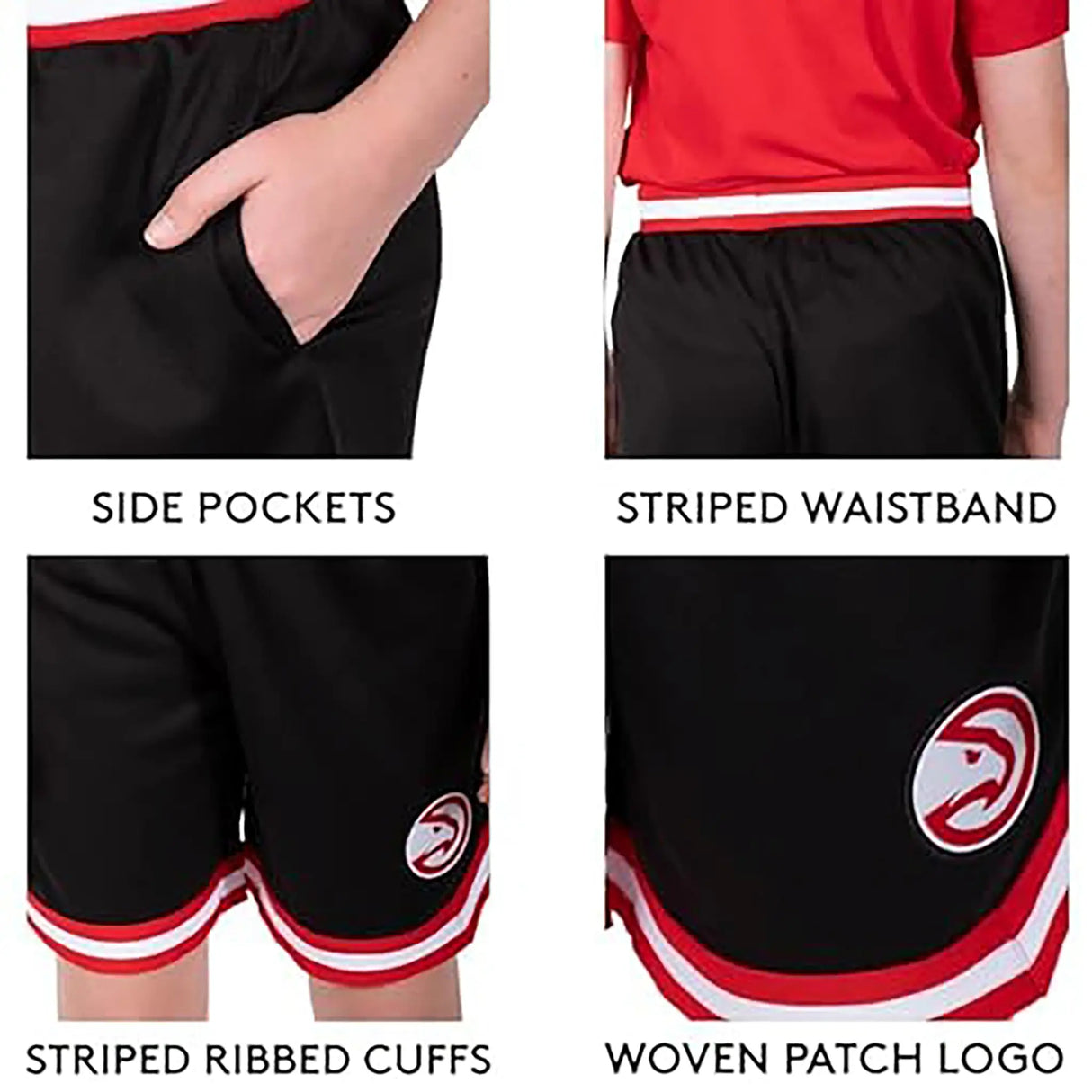 Ultra Game Boys NBA Official Soft Air Mesh Premium Basketball Shorts - Classic Fit | Milwaukee Bucks