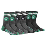 Ultra Game Boys NBA Official Athletic Cushioned Team Crew Socks - 3 Pack | Boston Celtics