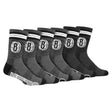 Ultra Game Boys NBA Official Athletic Cushioned Team Crew Socks - 3 Pack | Brooklyn Nets