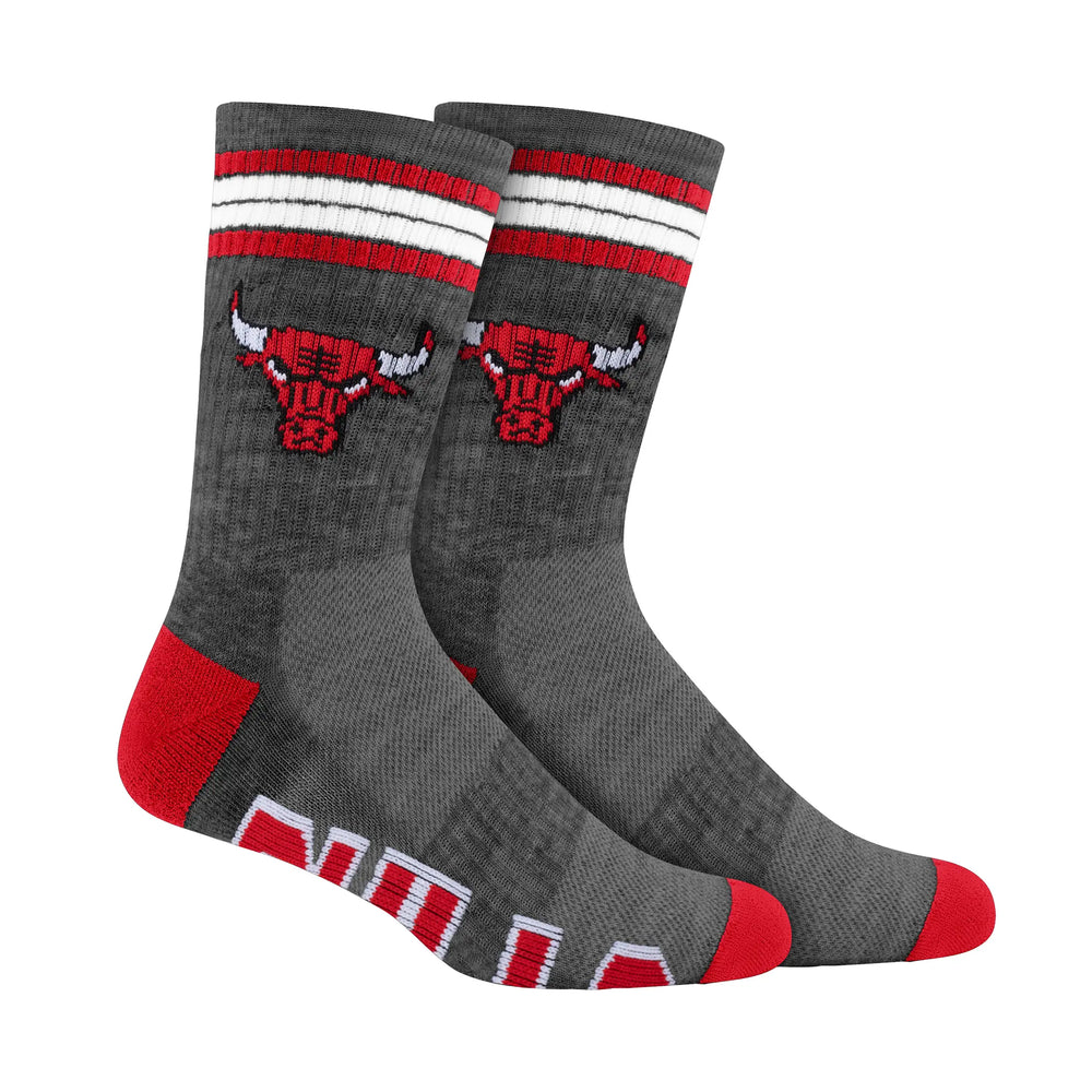 Ultra Game Boys NBA Official Athletic Cushioned Team Crew Socks - 3 Pack | Chicago Bulls
