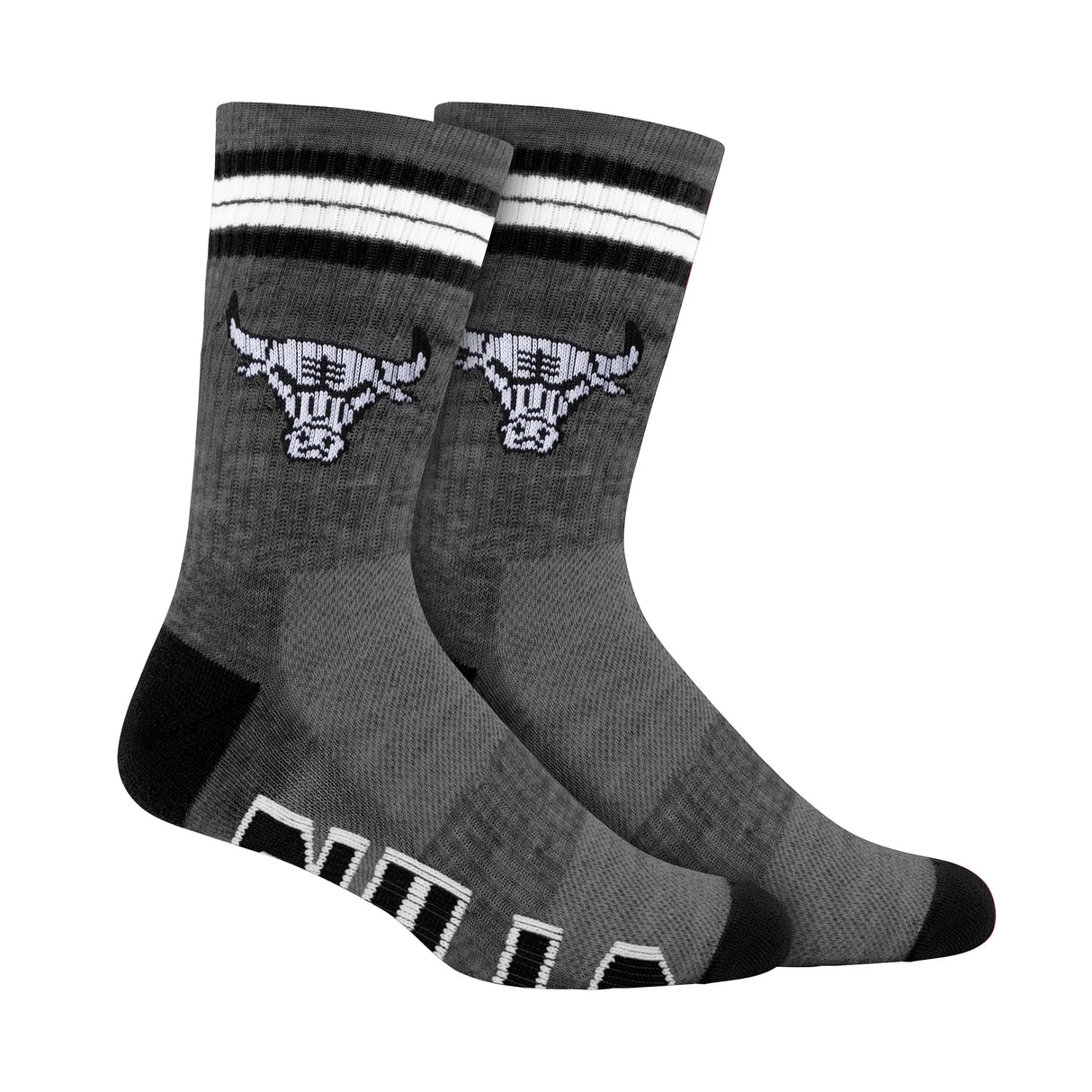 Ultra Game Boys NBA Official Athletic Cushioned Team Crew Socks - 3 Pack | Chicago Bulls