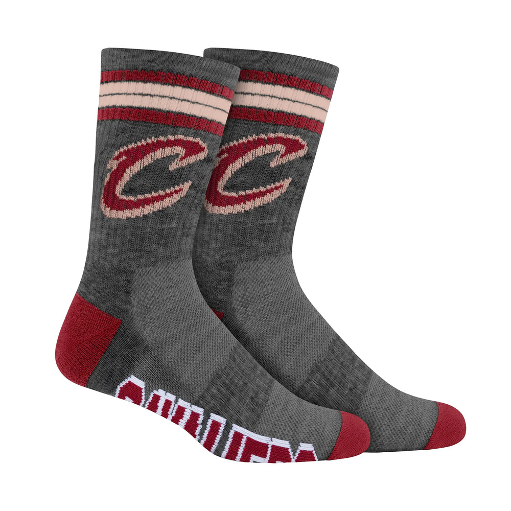 Ultra Game Boys NBA Official Athletic Cushioned Team Crew Socks - 3 Pack | Cleveland Cavaliers