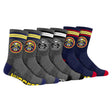 Ultra Game Boys NBA Official Athletic Cushioned Team Crew Socks - 3 Pack | Denver Nuggets