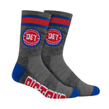 Ultra Game Boys NBA Official Athletic Cushioned Team Crew Socks - 3 Pack | Detroit Pistons