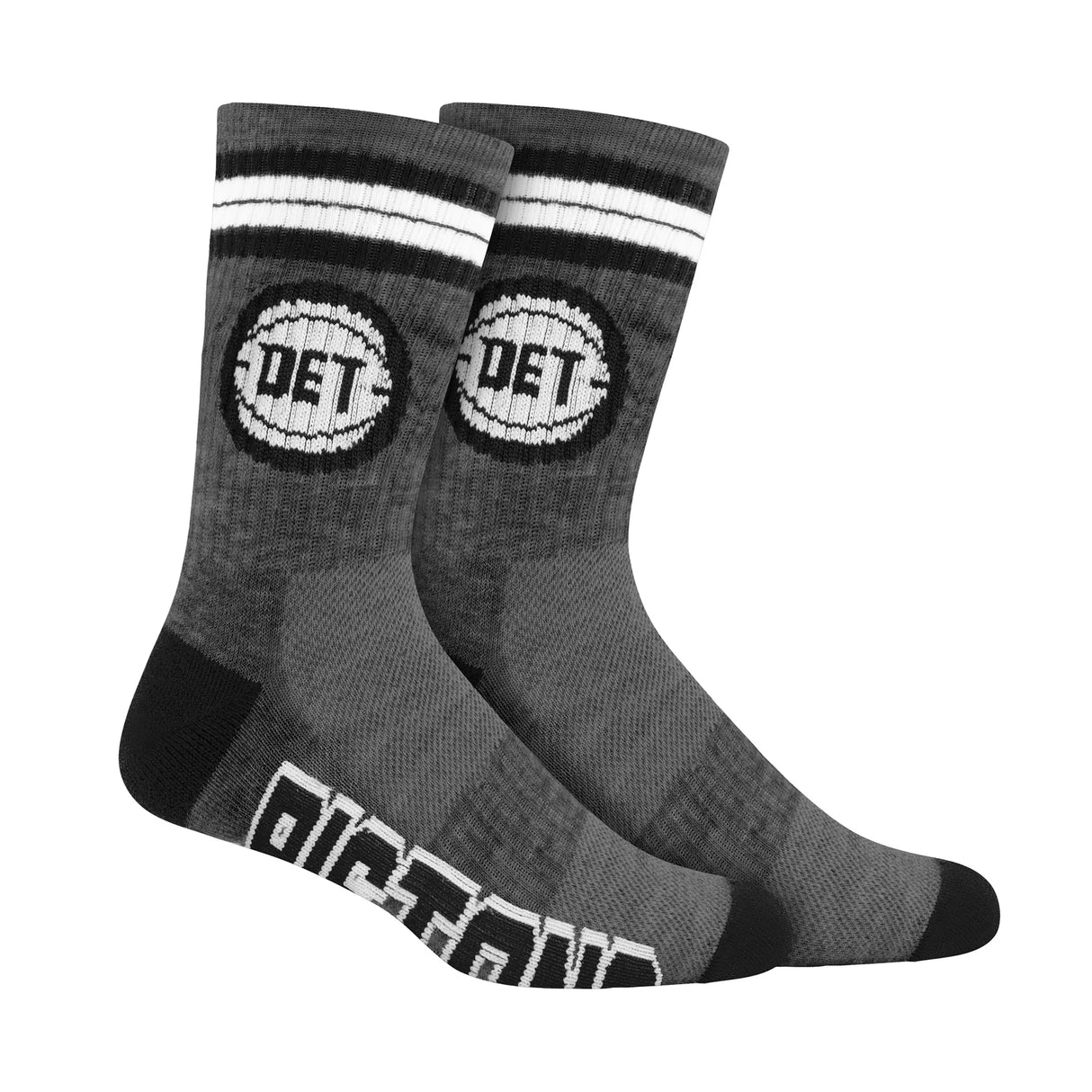 Ultra Game Boys NBA Official Athletic Cushioned Team Crew Socks - 3 Pack | Detroit Pistons