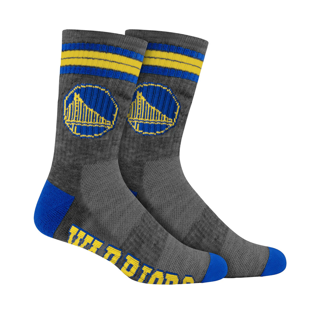 Ultra Game Boys NBA Official Athletic Cushioned Team Crew Socks - 3 Pack | Golden State Warriors