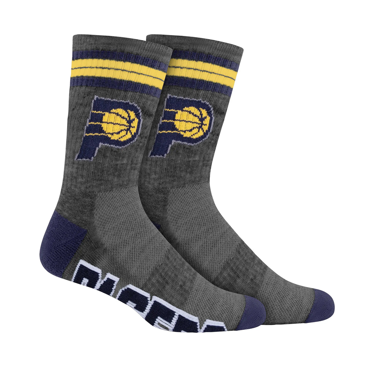 Ultra Game Boys NBA Official Athletic Cushioned Team Crew Socks - 3 Pack | Indiana Pacers