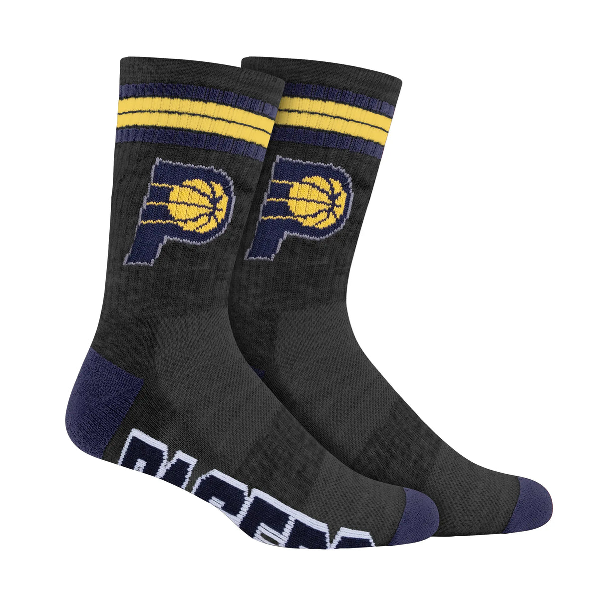 Ultra Game Boys NBA Official Athletic Cushioned Team Crew Socks - 3 Pack | Indiana Pacers