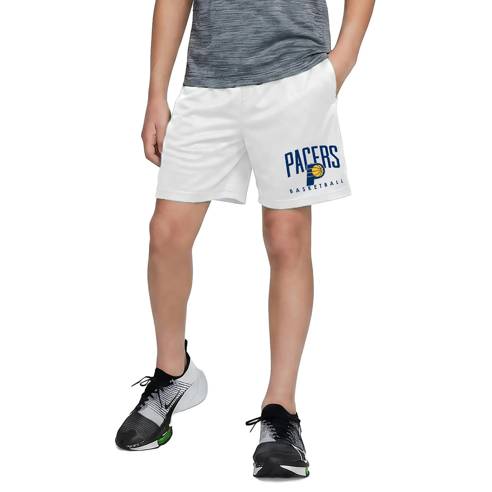 Ultra Game Boys NBA Official Soft Air Mesh Teamster Basketball Shorts - Classic Fit | Indiana Pacers