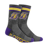 Ultra Game Boys NBA Official Athletic Cushioned Team Crew Socks - 3 Pack | Los Angeles Lakers