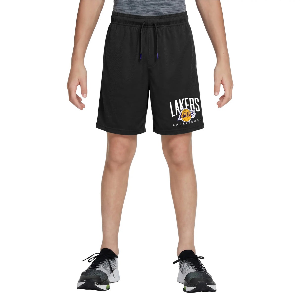 Ultra Game Boys NBA Official Soft Air Mesh Teamster Basketball Shorts - Classic Fit | Los Angeles Lakers