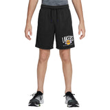 Ultra Game Boys NBA Official Soft Air Mesh Teamster Basketball Shorts - Classic Fit | Los Angeles Lakers