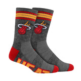 Ultra Game Boys NBA Official Athletic Cushioned Team Crew Socks - 3 Pack | Miami Heat