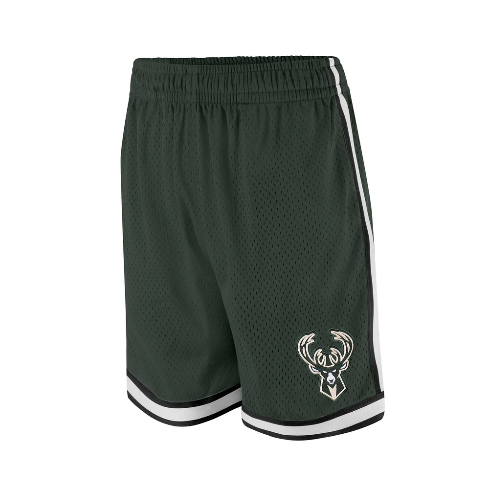 Ultra Game Boys NBA Official Soft Air Mesh Slam Basketball Shorts - Classic Fit | Milwaukee Bucks