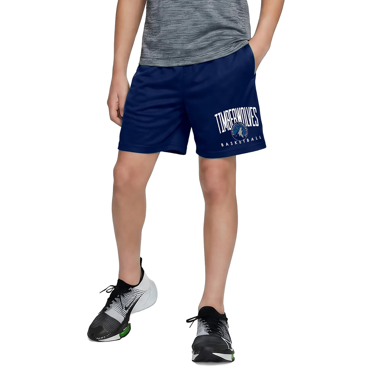 Ultra Game Boys NBA Official Soft Air Mesh Teamster Basketball Shorts - Classic Fit | Minnesota Timberwolves
