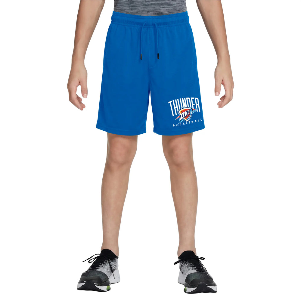 Ultra Game Boys NBA Official Soft Air Mesh Teamster Basketball Shorts - Classic Fit | Oklahoma City Thunder