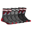 Ultra Game Boys NBA Official Athletic Cushioned Team Crew Socks - 3 Pack | Portland Trail Blazers