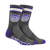 Ultra Game Boys NBA Official Athletic Cushioned Team Crew Socks - 3 Pack | Sacramento Kings