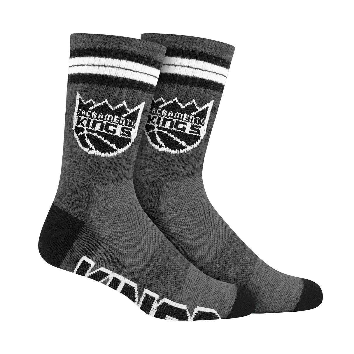 Ultra Game Boys NBA Official Athletic Cushioned Team Crew Socks - 3 Pack | Sacramento Kings