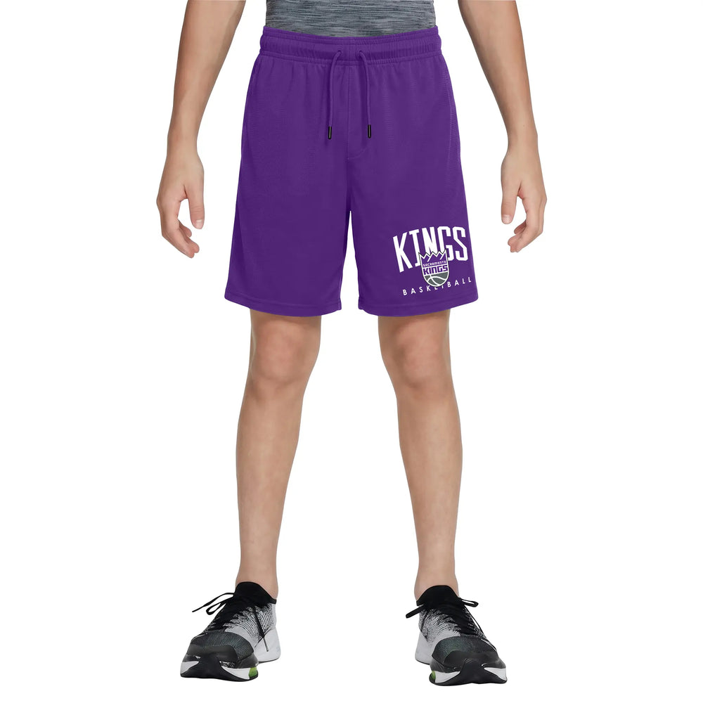Ultra Game Boys NBA Official Soft Air Mesh Teamster Basketball Shorts - Classic Fit | Sacramento Kings