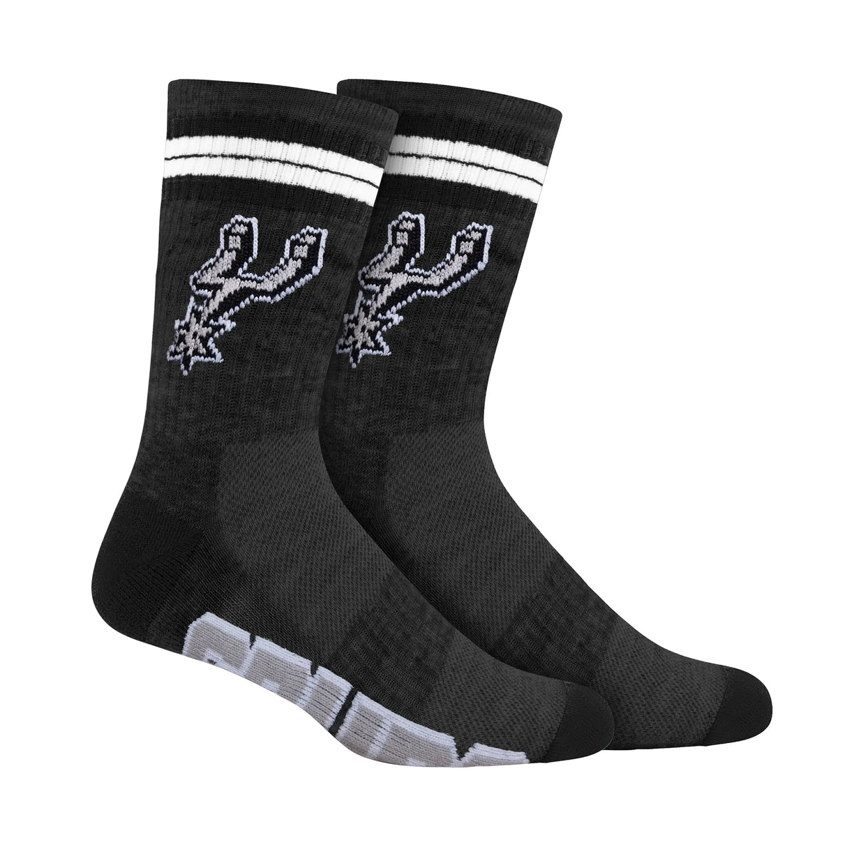 Ultra Game Boys NBA Official Athletic Cushioned Team Crew Socks - 3 Pack | San Antonio Spurs