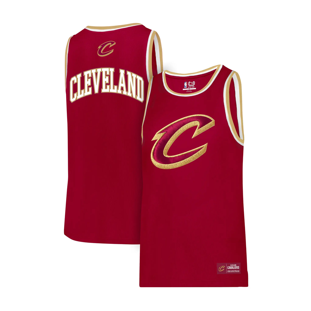 Ultra Game Men's NBA Official Super Soft Jersey Tank Top Muscle T-Shirt | Cleveland Cavaliers