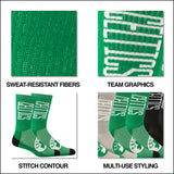Ultra Game Men's NBA Official Athletic Cushioned Vertical Attack Team Crew Socks - 3 Pack | New York Knicks