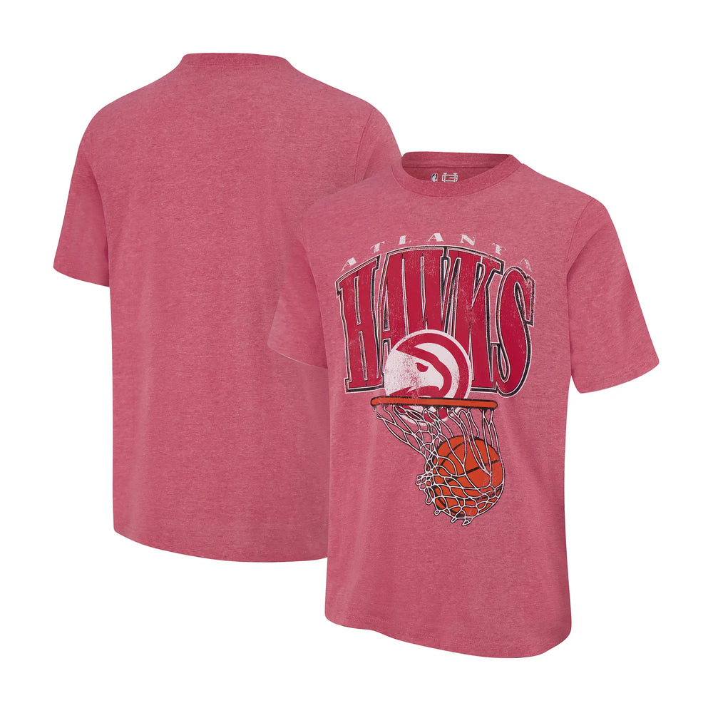 Ultra Game Men's NBA Official Hoops Short Sleeve T-Shirt | Atlanta Hawks