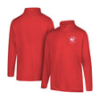 Ultra Game Men's NBA Official Super Soft Quarter Zip Long Sleeve T-Shirt | Atlanta Hawks