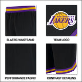 Ultra Game Men's NBA Official Soft Air Mesh Ultimate Basketball Shorts - OG Fit | Los Angeles Lakers
