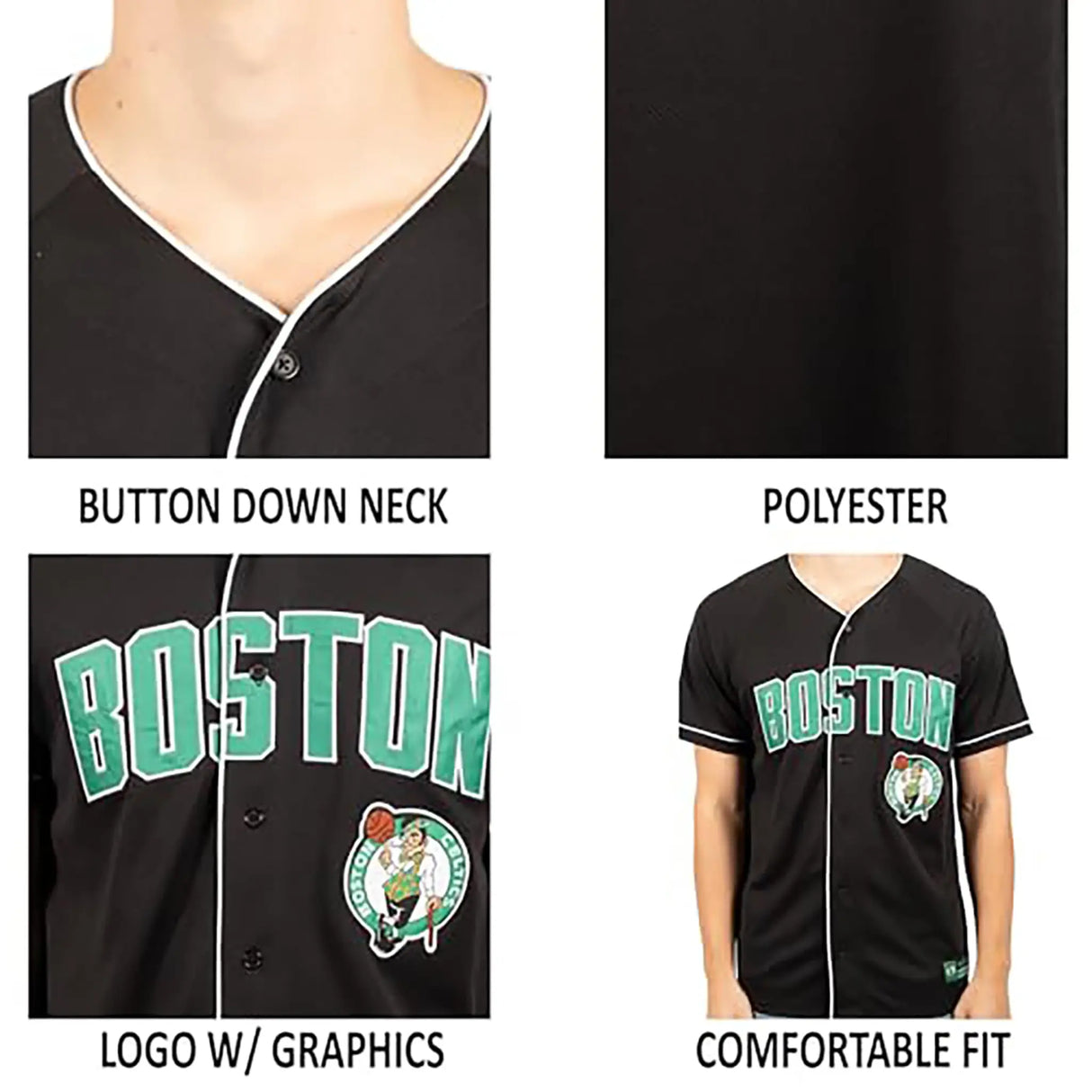 Ultra Game Men’s NBA Official Super Soft Button Down Jersey Baseball Shirt | Chicago Bulls