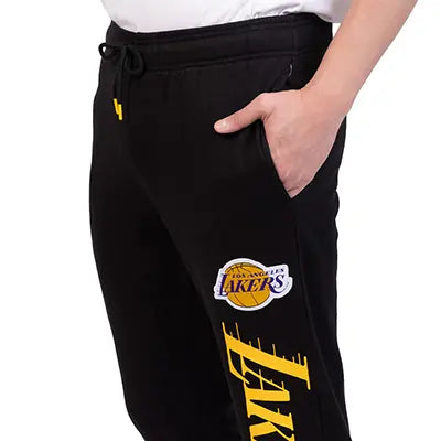 ultra game mens nba official black super soft team jogger sweatpants feature 2