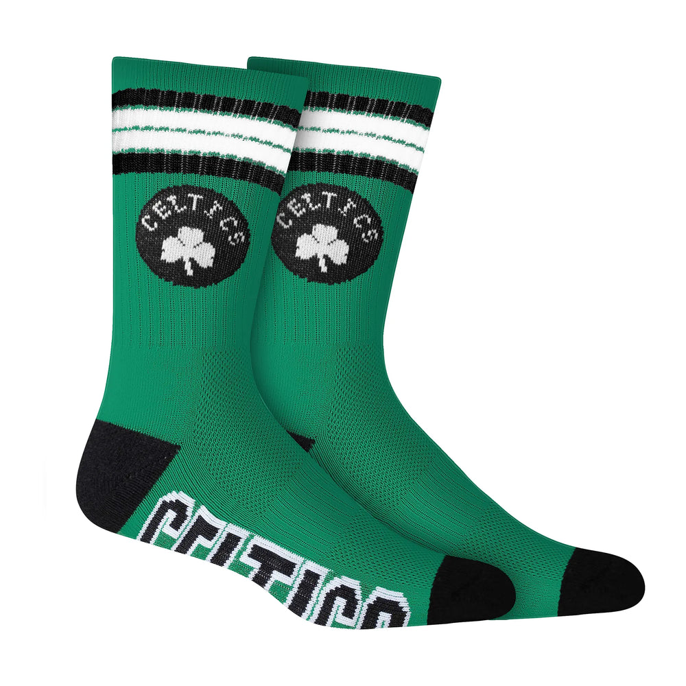 Ultra Game Men's NBA Official Athletic Cushioned Secure Fit Team Crew Socks - 3 Pack | Boston Celtics