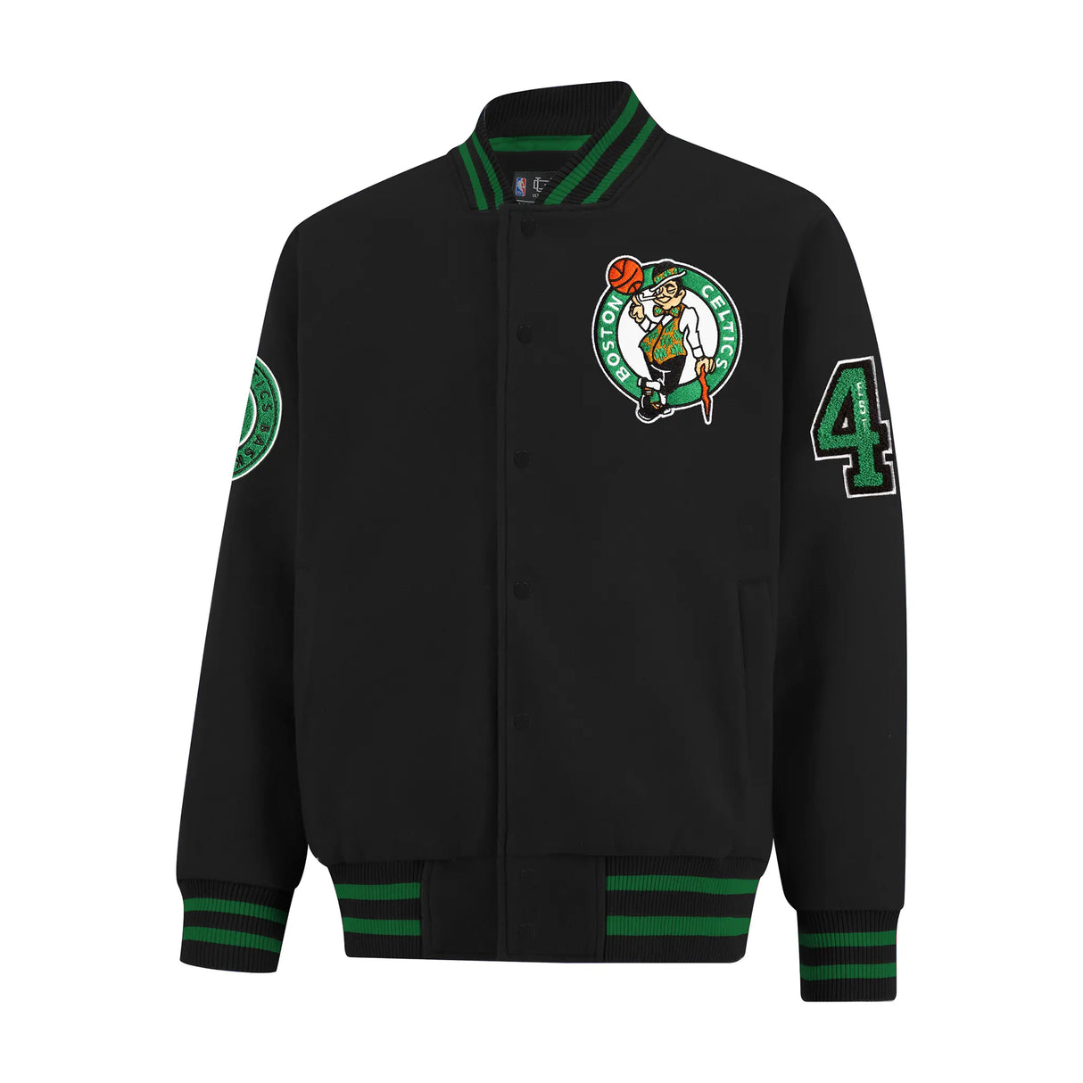 Ultra Game Men’s NBA Official Game Time Varsity Jacket | Boston Celtics