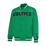 Ultra Game Mens NBA Official Smashing Records Satin Jacket | Boston Celtics