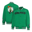 Ultra Game Mens NBA Official Smashing Records Satin Jacket | Boston Celtics