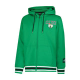Ultra Game Men's NBA Official MVP Premium Quality Full Zip Hoodie Jacket | Boston Celtics