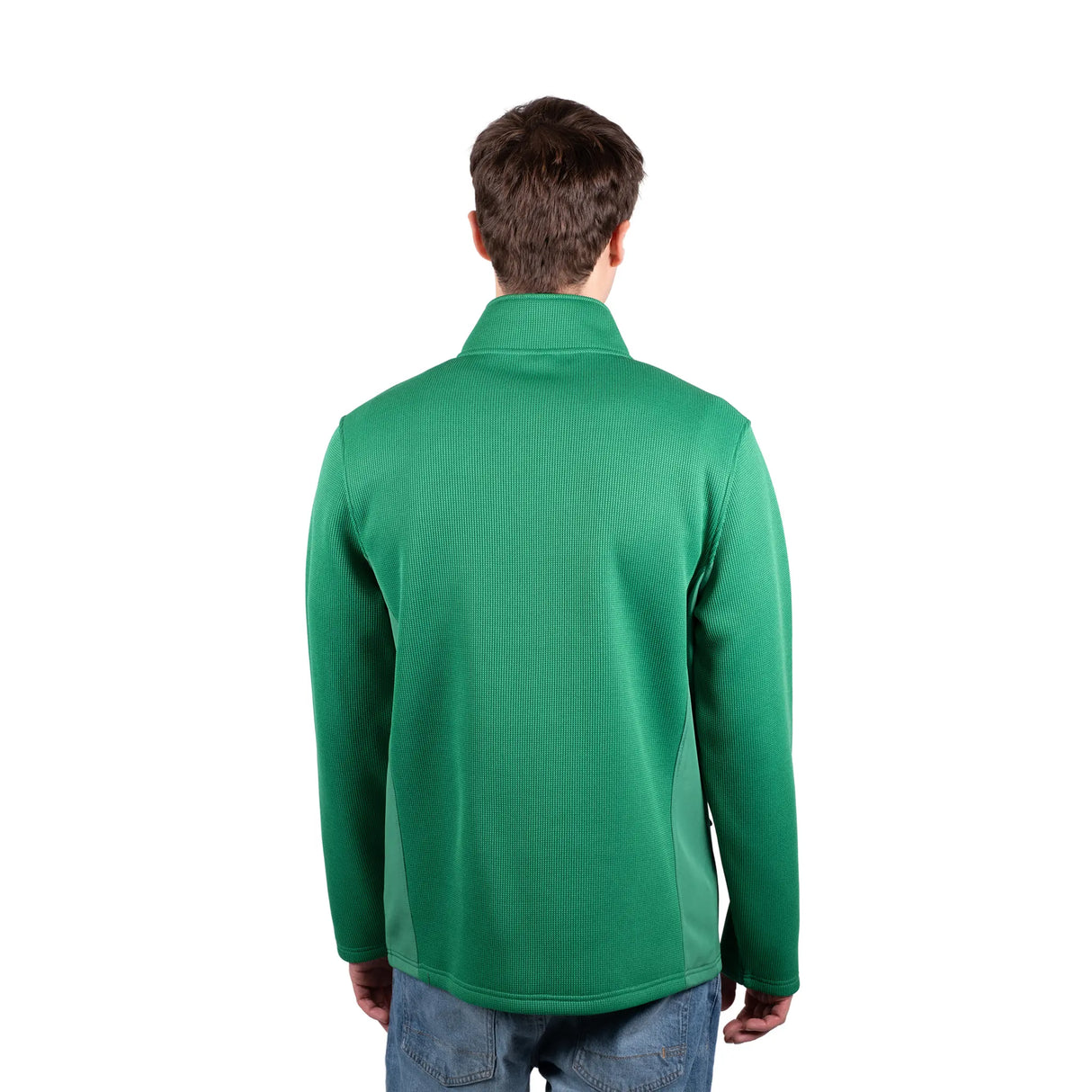 Ultra Game Men's NBA Official Super Soft Quarter Zip Sweatshirt with Zipper Pockets | Boston Celtics