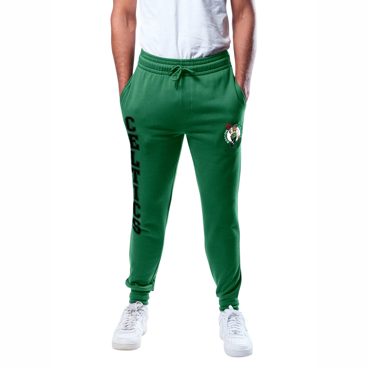 Ultra Game Men's NBA Official Super Soft Team Jogger Sweatpants | Boston Celtics
